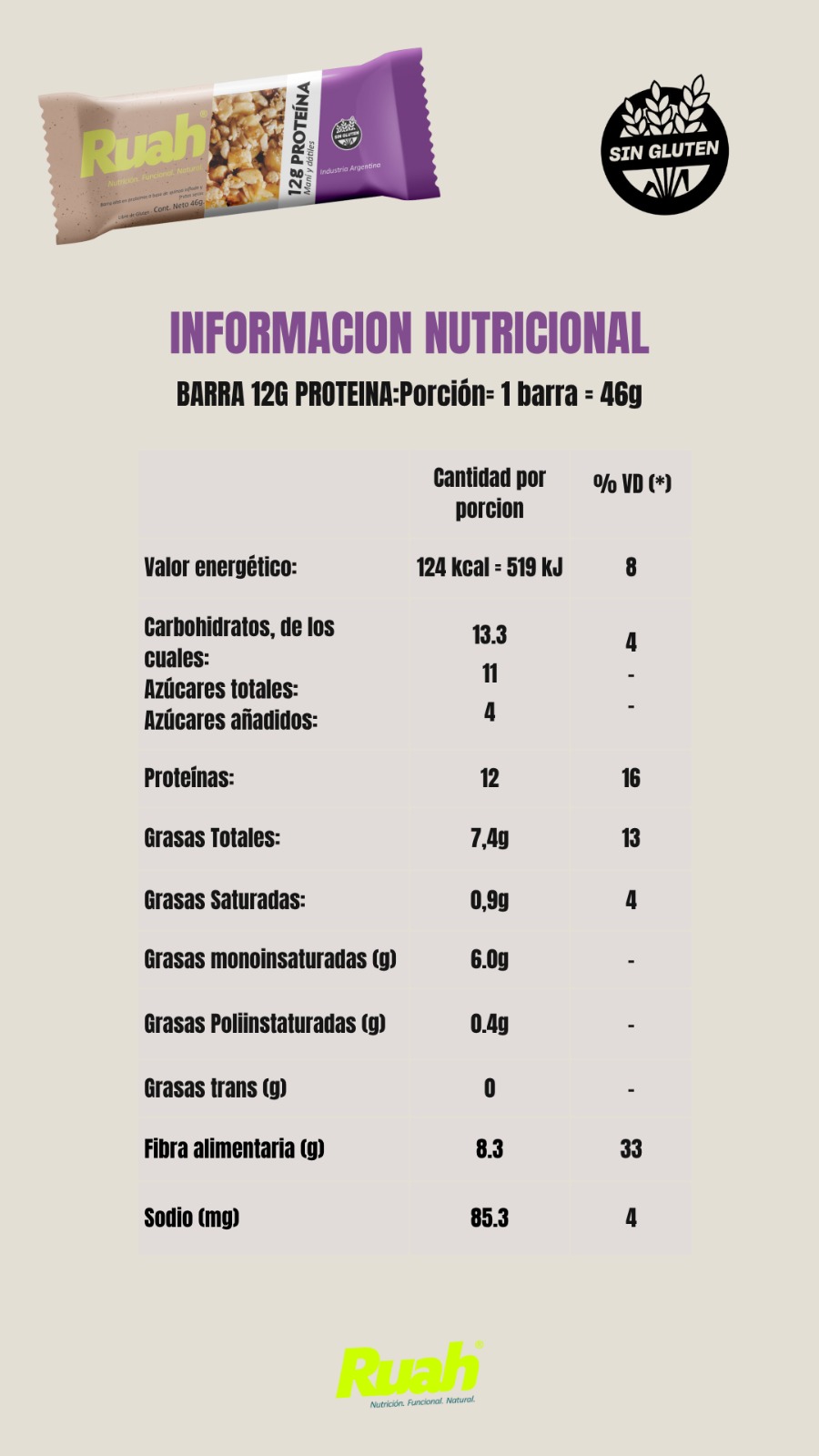 Barritas Ruah Dátiles y Maní – 12g de Proteína - Image 2